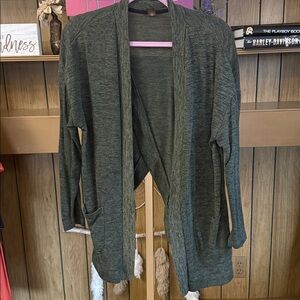 Xersion Green Cardigan